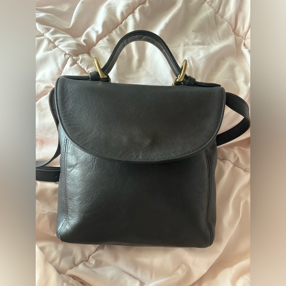 Vintage Coach Soho Top Handle Flap Black